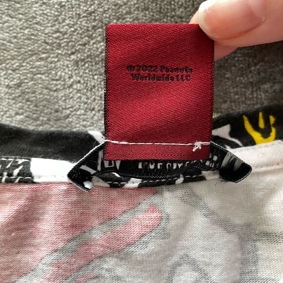 Zara x Peanuts Tshirt Mini Dress Cotton Short Sleeve Snoopy Womens Large - Picture 9 of 11